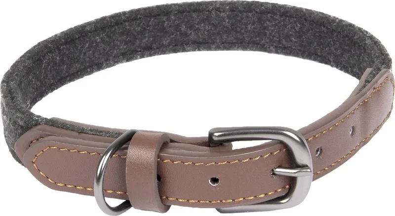 Yura - Halsband Honden - Halsband Yura Zwart/bruin M 36-44cm 20mm - 1st - 131720 - 1st de Flamingo en Noir – photo produit