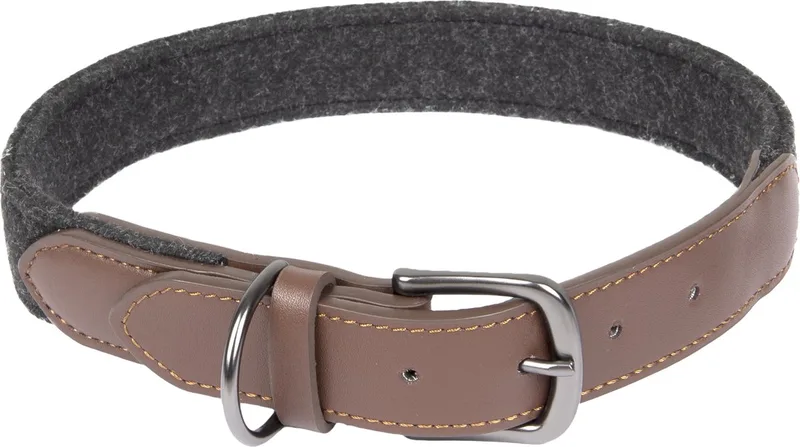 Yura - Halsband Honden - Halsband Yura Zwart/bruin Xl 47-57cm 30mm - 1st - 131708 - 1st de Flamingo en Noir – photo produit