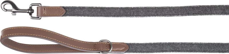 Yura - Looplijn Honden - Looplijn Yura Zwart/bruin 130cm 20mm - 1st - 131702 - 1st by Flamingo in Black – product photo