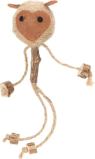 Yutsu Aap Matatabi - Kattenspeelgoed Matatabi - Juten Touw - 15cm x 6cm von Flamingo in Braun – Produktfoto 1 von 3