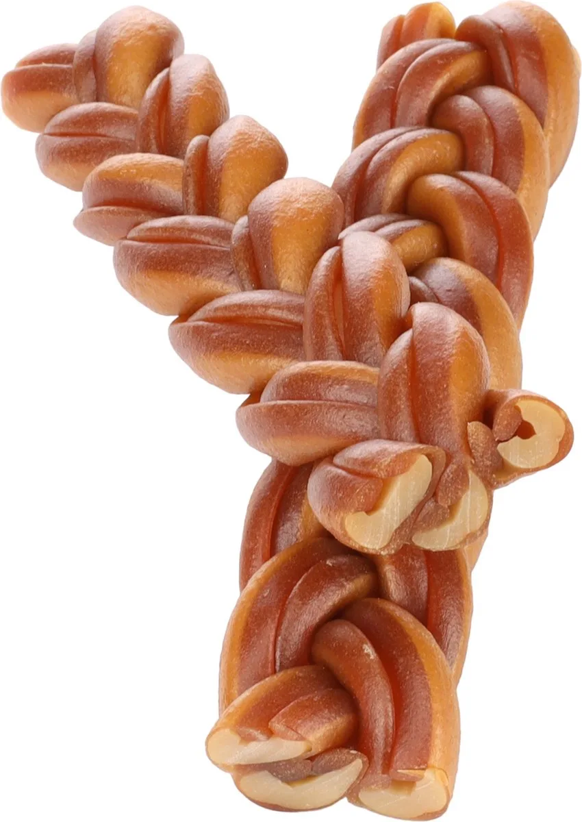ZERO RAWHIDE GEVLOCHTEN STRIP MET KIP 15CM 2ST 120GR von Flamingo – Produktfoto