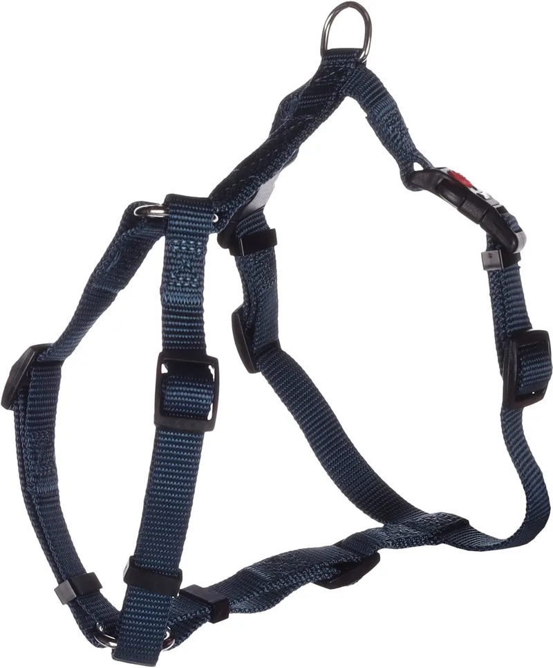 Ziggi H-harnas - Harnas Honden - H-harnas Ziggi Donkerblauw S 35-50cm 15mm - 1st - 138082 - 1st von Flamingo in Blau – Produktfoto
