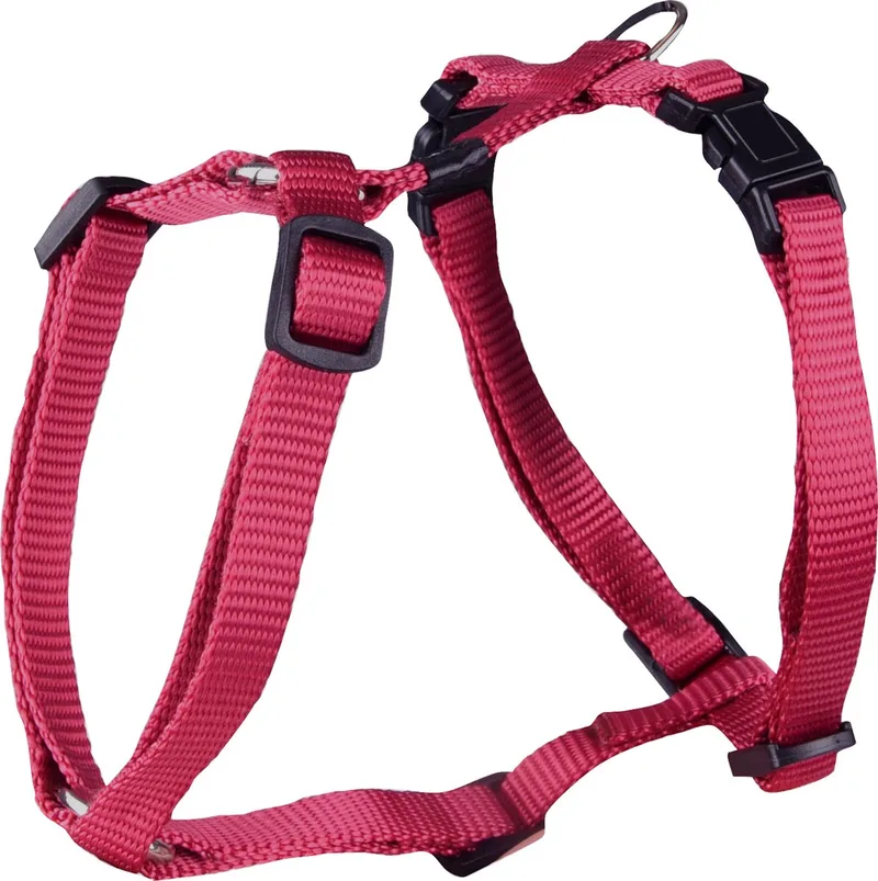 Ziggi H-harnas - Harnas Honden - H-harnas Ziggi Kersenrood Xs 25-40cm 10mm - 1st - 127698 - 1st de Flamingo en Rouge – photo produit