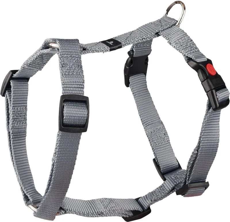 Ziggi H-harnas - Harnas Honden - H-harnas Ziggi M 45-65cm 20mm - 1st - 127467 - 1st de Flamingo en Gris – photo produit