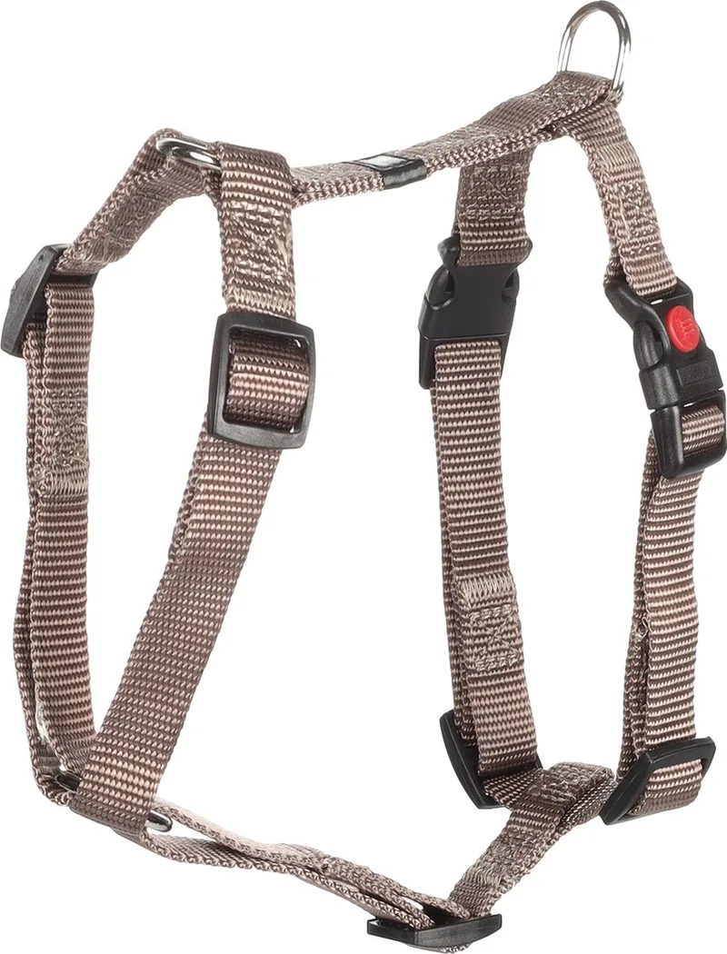 Ziggi H-harnas - Harnas Honden - H-harnas Ziggi S 35-50cm 15mm - 1st - 126152 - 1st von Flamingo in Taupe – Produktfoto