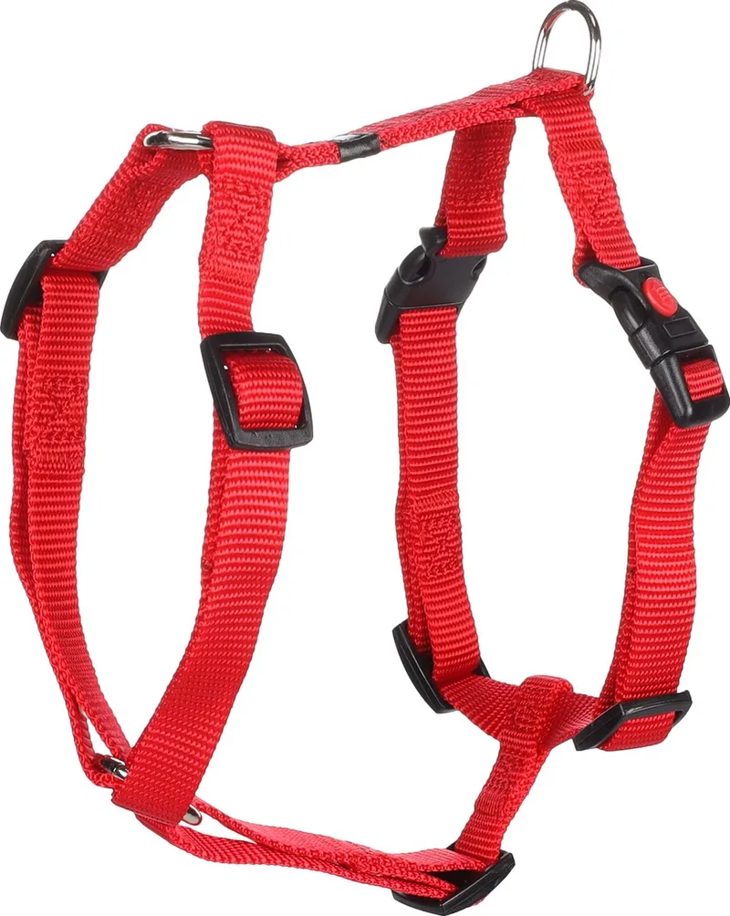 Ziggi H-harnas - Harnas Honden - H-harnas Ziggi S 35-50cm 15mm - 1st - 126108 - 1st by Flamingo in Red – product photo