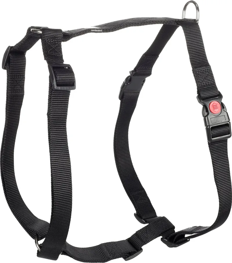 Ziggi H-harnas - Harnas Honden - H-harnas Ziggi Xl 70-110cm 25mm - 1st - 126310 - 1st de Flamingo en Noir – photo produit