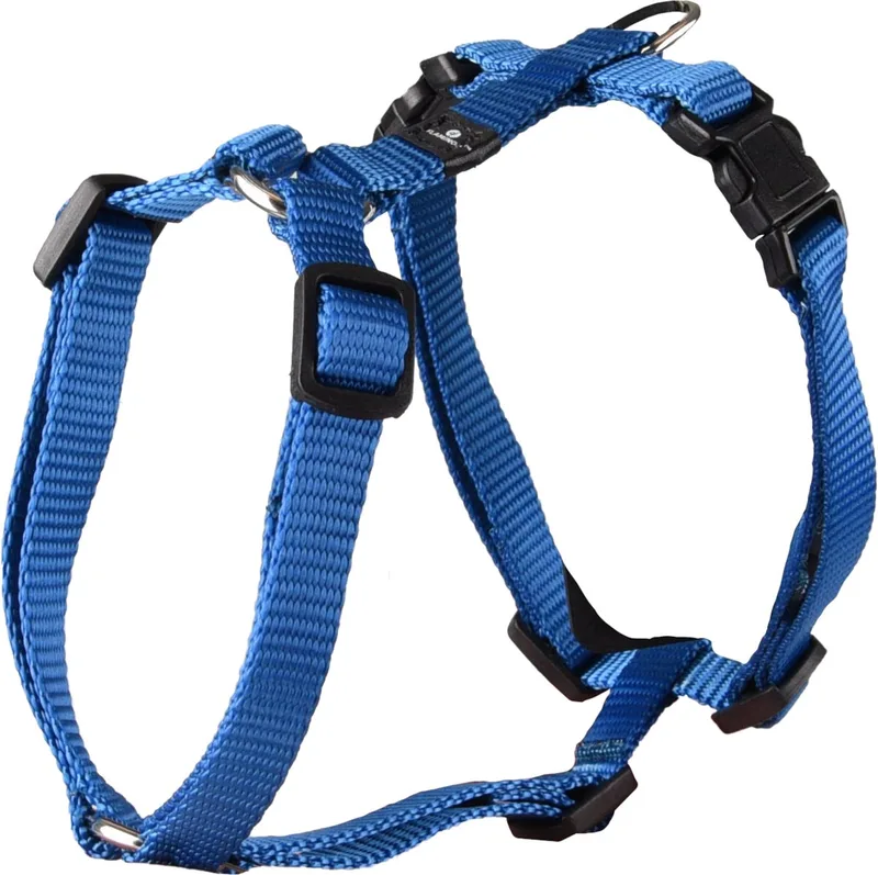 Ziggi H-harnas - Harnas Honden - H-harnas Ziggi Xs 25-40cm 10mm - 1st - 127551 - 1st de Flamingo en Bleu – photo produit