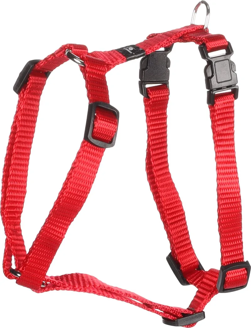 Ziggi H-harnas - Harnas Honden - H-harnas Ziggi Xs 25-40cm 10mm - 1st - 126314 - 1st by Flamingo in Red – product photo
