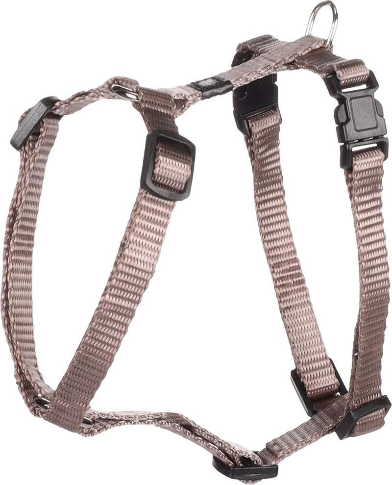 Ziggi H-harnas - Harnas Honden - H-harnas Ziggi Xs 25-40cm 10mm - 1st - 126154 - 1st von Flamingo in Taupe – Produktfoto