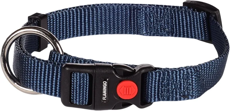 Ziggi - Halsband Honden - Halsband Ziggi Donkerblauw S 30-45cm 15mm - 1st - 134616 - 1st by Flamingo in Blue – product photo