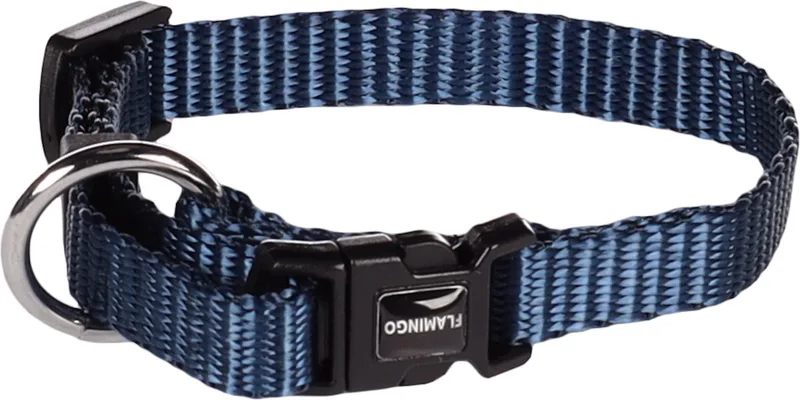 Ziggi - Halsband Honden - Halsband Ziggi Donkerblauw Xxs 15-25cm 10mm - 1st - 134662 - 1st von Flamingo in Blau – Produktfoto