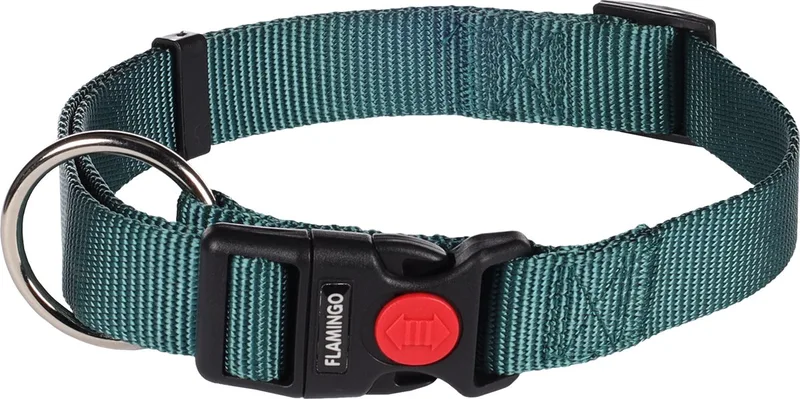 Ziggi - Halsband Honden - Halsband Ziggi Donkergroen L 45-65cm 25mm - 1st - 134842 - 1st by Flamingo in Green – product photo