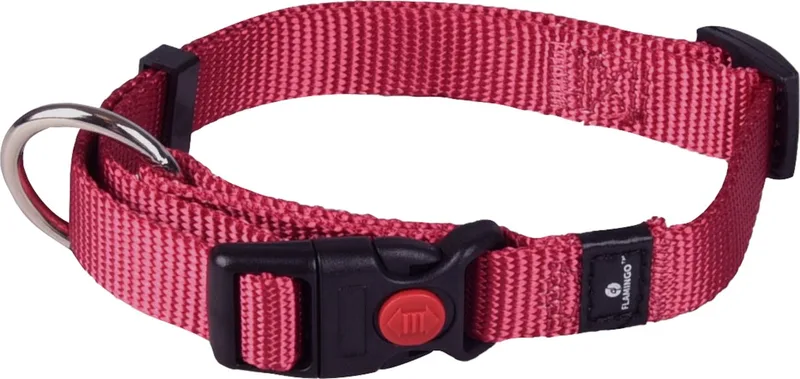 Ziggi - Halsband Honden - Halsband Ziggi Kersenrood S 30-45cm 15mm - 1st - 127480 - 1st de Flamingo en Rouge – photo produit