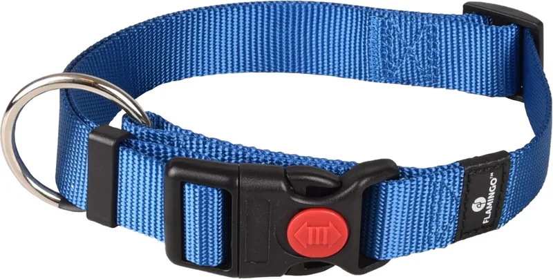 Ziggi - Halsband Honden - Halsband Ziggi L 45-65cm 25mm - 1st - 127507 - 1st de Flamingo en Bleu – photo produit