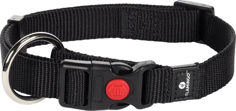 Ziggi - Halsband Honden - Halsband Ziggi M 40-55cm 20mm - 1st - 124670 - 1st by Flamingo in Black – product photo