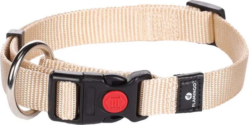 Ziggi - Halsband Honden - Halsband Ziggi M 40-55cm 20mm - 1st - 124798 - 1st by Flamingo in Beige – product photo