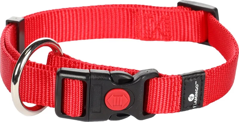 Ziggi - Halsband Honden - Halsband Ziggi M 40-55cm 20mm - 1st - 124762 - 1st by Flamingo in Red – product photo