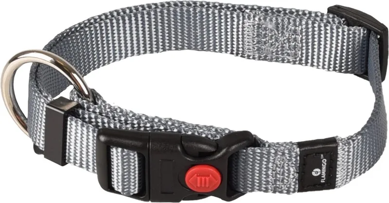 Ziggi - Halsband Honden - Halsband Ziggi S 30-45cm 15mm - 1st - 127415 - 1st von Flamingo in Grau – Produktfoto