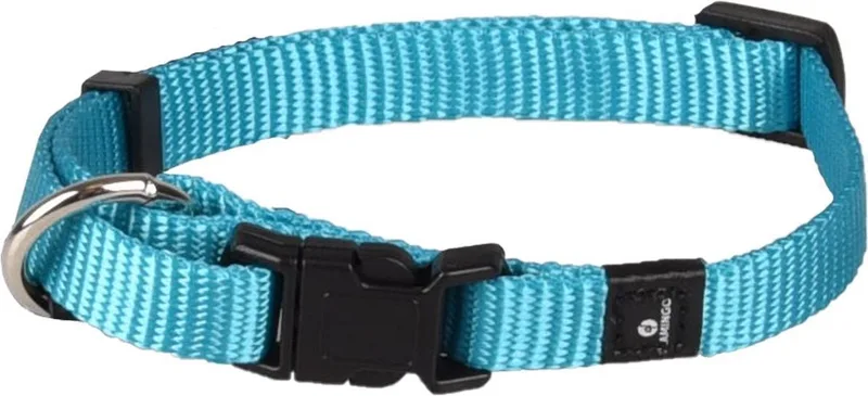 Ziggi - Halsband Honden - Halsband Ziggi Turquoise Xs 20-35cm 10mm - 1st - 127590 - 1st von Flamingo in Blau – Produktfoto
