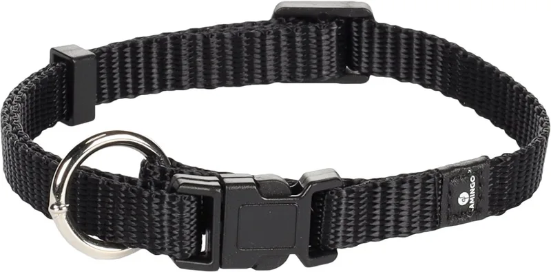 Ziggi - Halsband Honden - Halsband Ziggi Xs 20-35cm 10mm - 1st - 124878 - 1st de Flamingo en Noir – photo produit