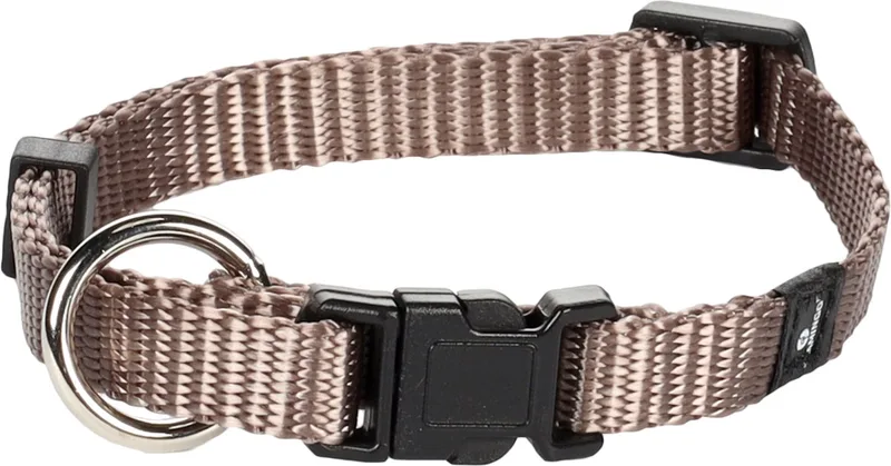 Ziggi - Halsband Honden - Halsband Ziggi Xs 20-35cm 10mm - 1st - 124733 - 1st de Flamingo en Taupe – photo produit