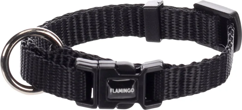Ziggi - Halsband Honden - Halsband Ziggi Xxs 15-25cm 10mm - 1st - 133601 - 1st by Flamingo in Black – product photo