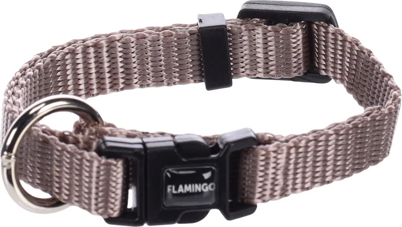 Ziggi - Halsband Honden - Halsband Ziggi Xxs 15-25cm 10mm - 1st - 133715 - 1st by Flamingo in Taupe – product photo