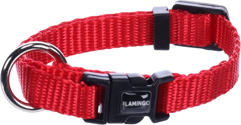Ziggi - Halsband Honden - Halsband Ziggi Xxs 15-25cm 10mm - 1st - 133718 - 1st de Flamingo en Rouge – photo produit