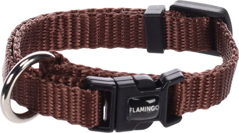Ziggi - Halsband Honden - Halsband Ziggi Xxs 15-25cm 10mm - 1st - 133705 - 1st de Flamingo en Marron – photo produit