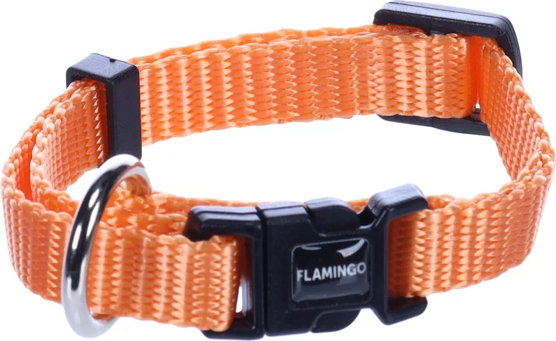 Ziggi - Halsband Honden - Halsband Ziggi Xxs 15-25cm 10mm - 1st - 133699 - 1st von Flamingo in Orange – Produktfoto