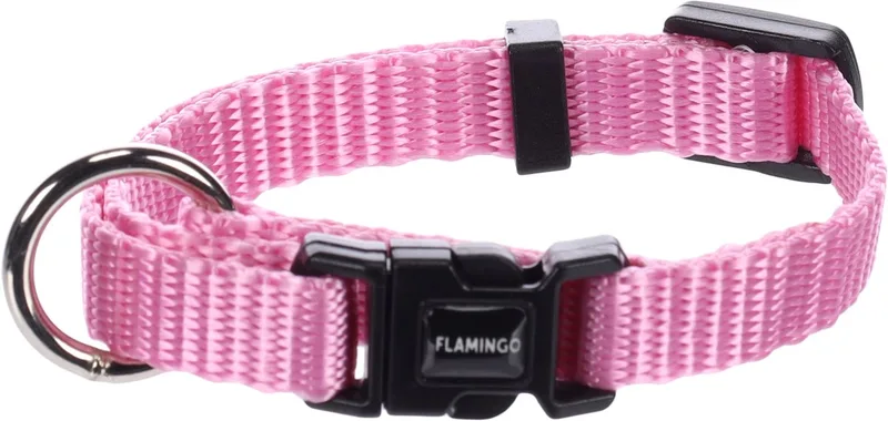 Ziggi - Halsband Honden - Halsband Ziggi Xxs 15-25cm 10mm - 1st - 133708 - 1st de Flamingo en Rose – photo produit