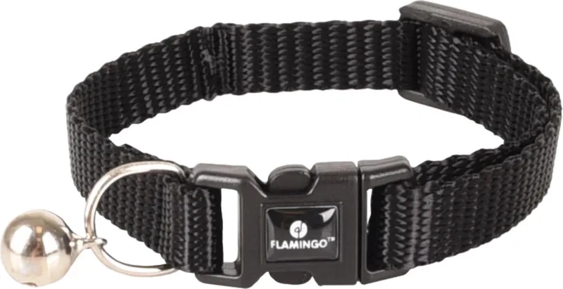 Ziggi - Halsband Katten - Kittenhalsband Ziggi 15-22cm 10mm - 1st - 128882 - 1st by Flamingo in Black – product photo 1 of 2
