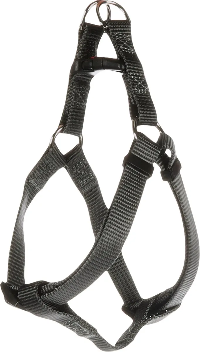 Ziggi Step&go - Harnas Honden - Harnas Step&go Ziggi Donkergrijs S 25-45cm 15mm - 1st - 134624 - 1st de Flamingo en Gris – photo produit