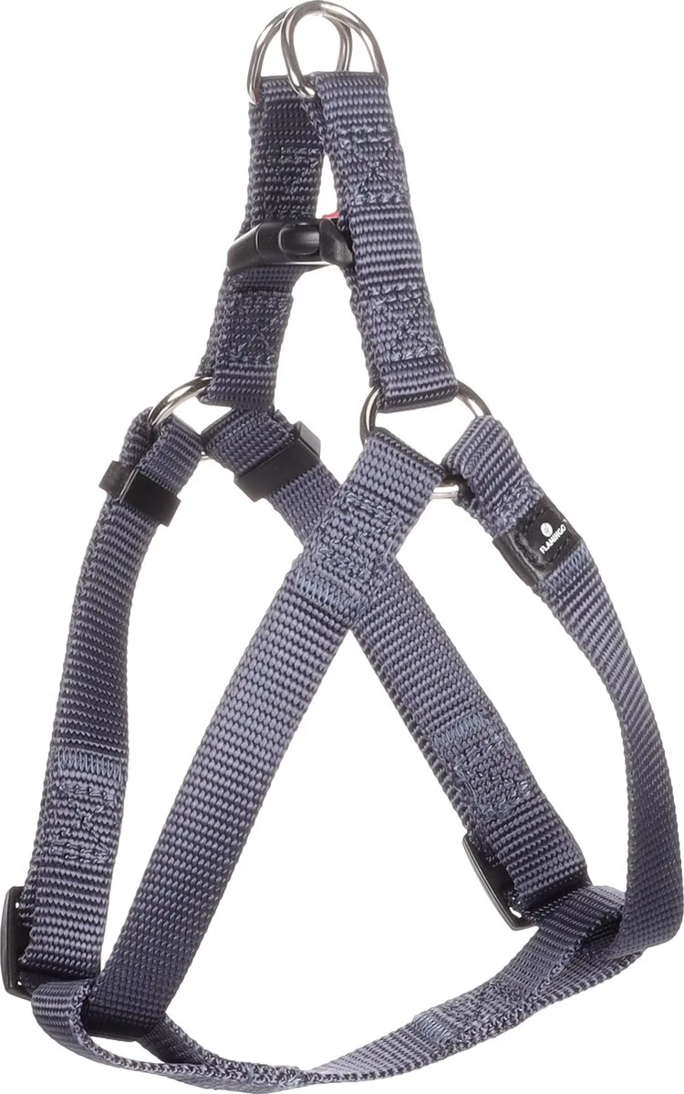 Ziggi Step&go - Harnas Honden - Harnas Step&go Ziggi Granietblauw S 25-45cm 15mm - 1st - 124827 - 1st by Flamingo in Blue – product photo