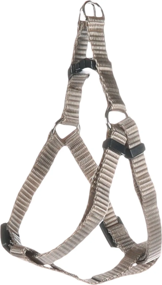Ziggi Step&go - Harnas Honden - Harnas Step&go Ziggi Greige Xs 20-35cm 10mm - 1st - 134429 - 1st by Flamingo in Grey – product photo