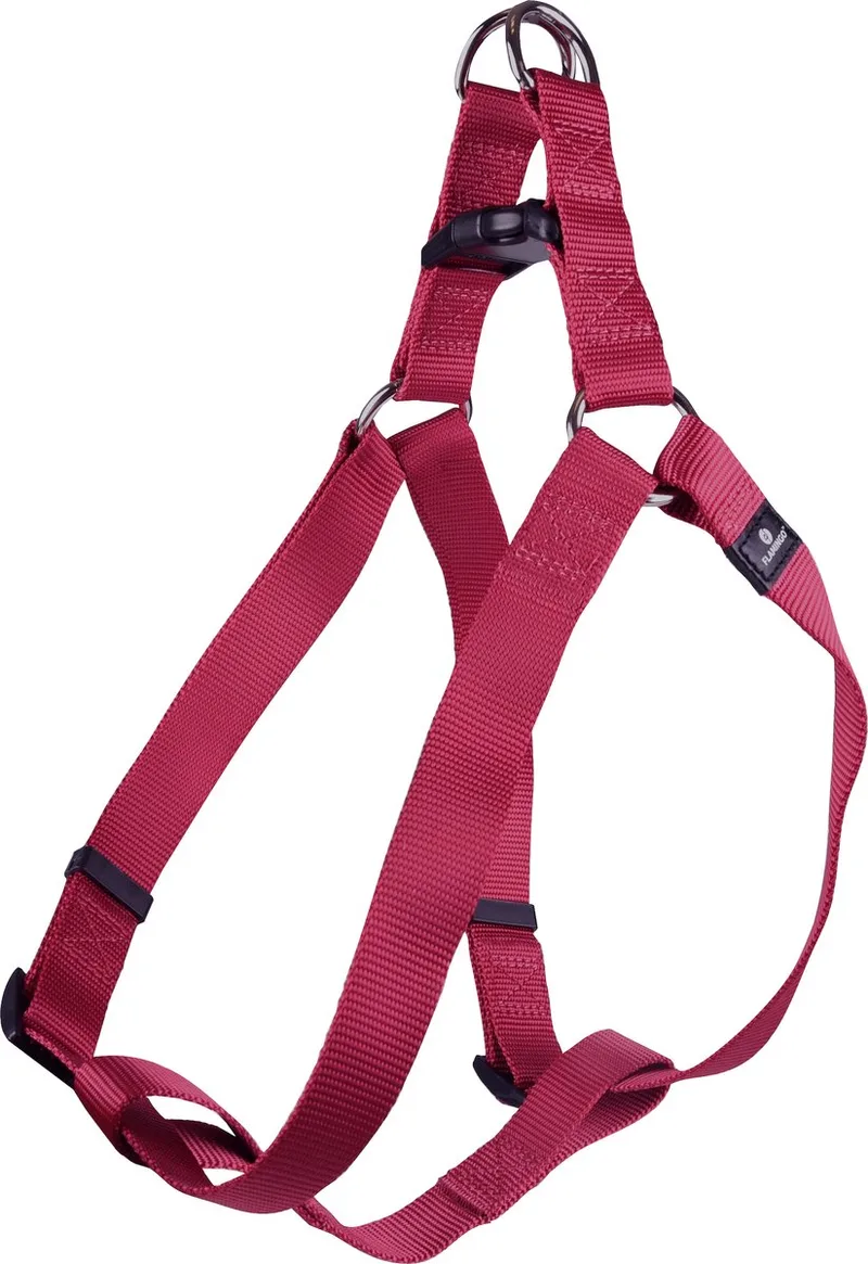 Ziggi Step&go - Harnas Honden - Harnas Step&go Ziggi Kersenrood Xl 60-90cm 25mm - 1st - 127696 - 1st by Flamingo in Red – product photo