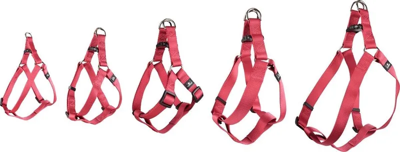 Ziggi Step&go - Harnas Honden - Harnas Step&go Ziggi Kersenrood L 40-70cm 25mm - 1st - 127700 - 1st by Flamingo in Red – product photo