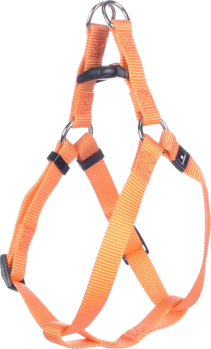 Ziggi Step&go - Harnas Honden - Harnas Step&go Ziggi S 25-45cm 15mm - 1st - 124772 - 1st by Flamingo in Orange – product photo