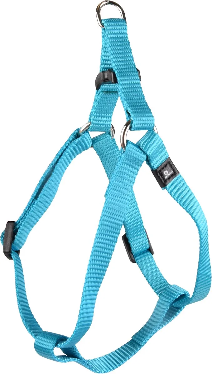 Ziggi Step&go - Harnas Honden - Harnas Step&go Ziggi Turquoise Xs 20-35cm 10mm - 1st - 127579 - 1st de Flamingo en Bleu – photo produit