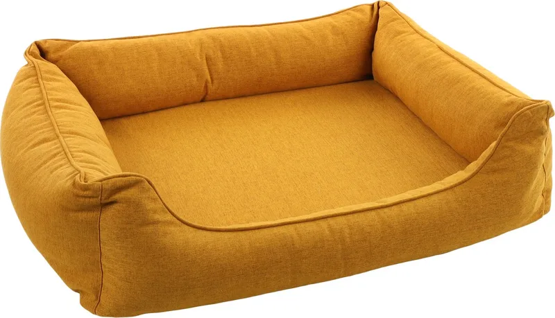 Ziva - Mand Honden - Mand Ziva Rechthoekig + Rits Okergeel 100x80x25cm - 1st - 136685 - 1st by Flamingo in Oker – product photo