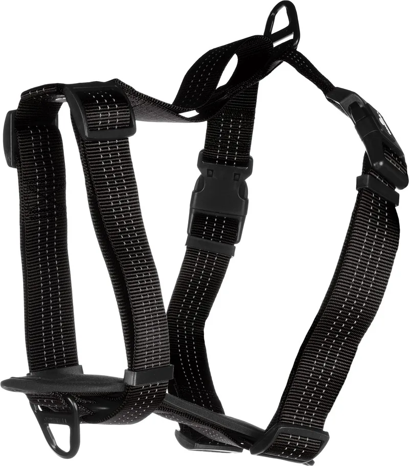 Zorba H-harnas - Harnas Honden - H-harnas Zorba Xl 85-115cm 32mm - 1st - 134045 - 1st fra Flamingo i Sort – produktbillede