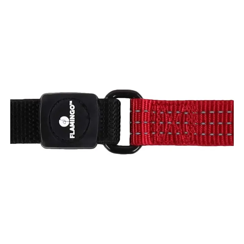Zorba - Looplijn Honden - Looplijn Elastisch No Shock Zorba 130cm 25mm - 1st - 134207 - 1st by Flamingo in Red – product photo 2 of 3
