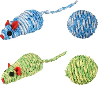 Zyra - Speelgoed Katten - Ps Muis + Bal Zyra Assortiment - 2st - 128687 - 2st by Flamingo in Multicolour – product photo 1 of 6
