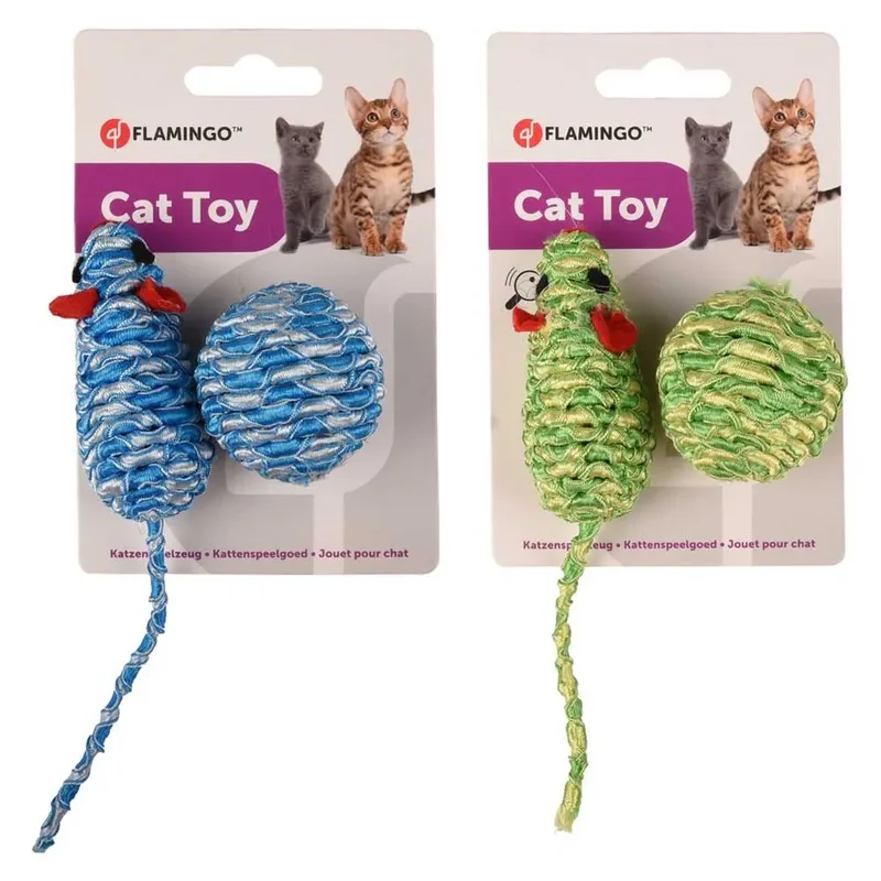 Zyra - Speelgoed Katten - Ps Muis + Bal Zyra Assortiment - 2st - 128687 - 2st by Flamingo in Multicolour – product photo 5 of 6