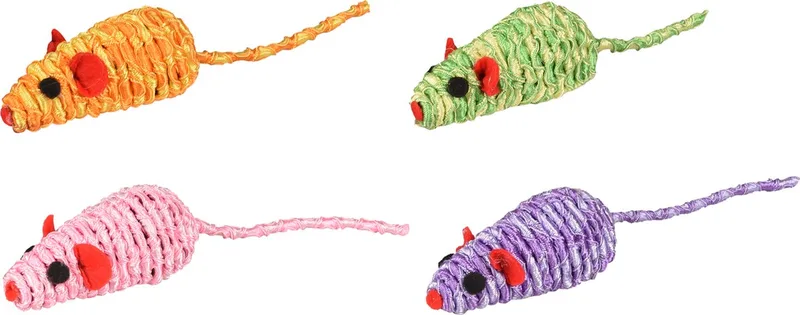Zyra - Speelgoed Katten - Ps Muis Zyra Assortiment - 2st - 128692 - 2st by Flamingo in Multicolour – product photo