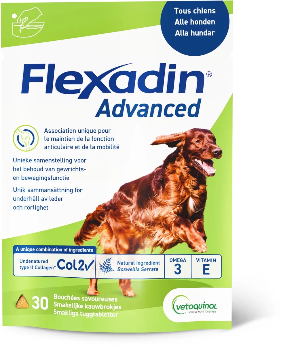 Advanced Boswellia 30 stuks - Gewricht-Supplement - 90 g 30 Chews von Flexadin – Produktfoto