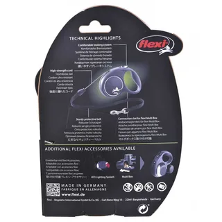Black Design Hondenriem - Rollijn - M - Zwart - 5 m - Middelgrote Honden de flexi en Bleu – photo produit 6 sur 6