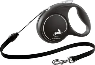 Black Design Hondenriem - Rollijn - M - Zwart - 5 m - Middelgrote Honden de flexi en Bleu – photo produit 1 sur 6