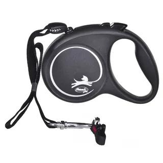 Black Design Hondenriem - Rollijn - M - Zwart - 5 m - Middelgrote Honden de flexi en Bleu – photo produit 4 sur 6